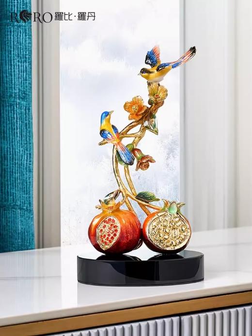 【彼达思】罗比罗丹喜乐多福摆件珐琅彩工艺客厅装饰摆件创意电视柜办公室摆件家居饰品 商品图2