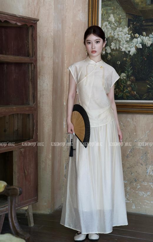 【门店同款】ENJOY夏季云敛-步步“升”花叙诗旗袍套装 158042884 商品图3