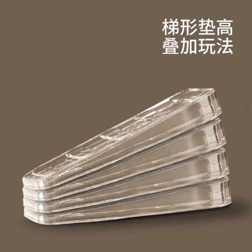 FaSoLa家具水平垫片柜子垫脚三角垫块可调节固定冰箱平衡垫地面不平调整 商品图1