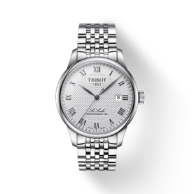 【时计廊】天梭表T006.407.11.033.00(0.11.0122)天梭力洛克系列钢带80机芯机械男表