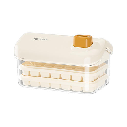 【新款雪屋冰格 】大容量冰块模具 家用食品级 按压冰格冰箱制冰盒带盖 夏日清凉一夏 商品图4