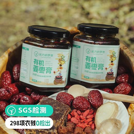 【远方检测-SGS 298项农残0检出远方的梦想定制版 有机姜枣膏】匠心制作有机鲜姜汁手工慢熬无添加美枣膏500g/瓶 商品图0