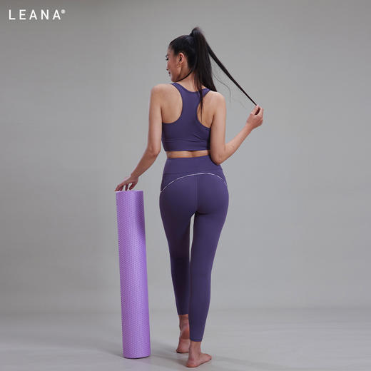 LEANA【套装】运动休闲普拉提带胸垫一体杯套装纯色LN3320+3910 商品图1