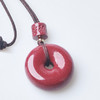 *自营*朱砂平安扣 | 2种款式六字箴言莲花珠项链吊坠中式简约风格。 商品缩略图4