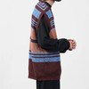 YOKE BORDER MESH KNIT VEST V领棉针织条纹背心 商品缩略图1