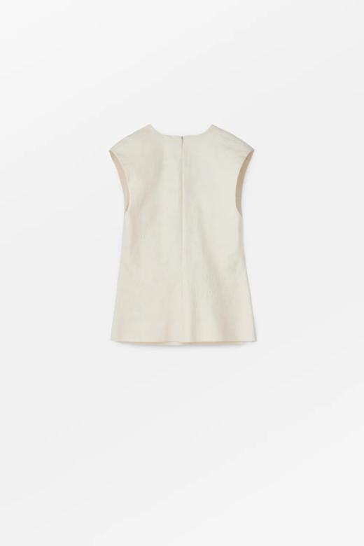 Mark Kenly Domino Tan 原色TOGO褶边领提花上衣 商品图8