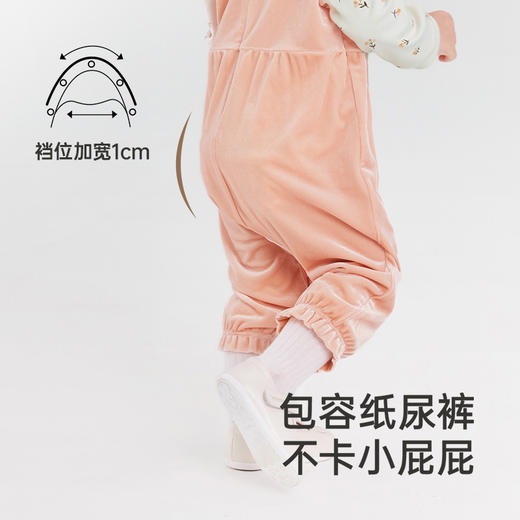 英氏婴幼儿连体衣四季长袖女宝宝爬服小童新款防静电连身衣 商品图4