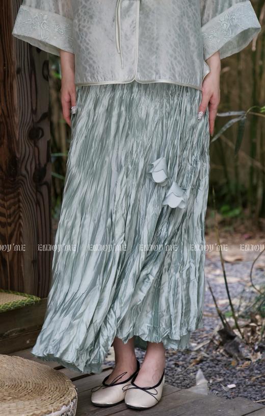 【门店同款】ENJOY夏季云敛-皱皱落花半身裙 157900891 商品图1