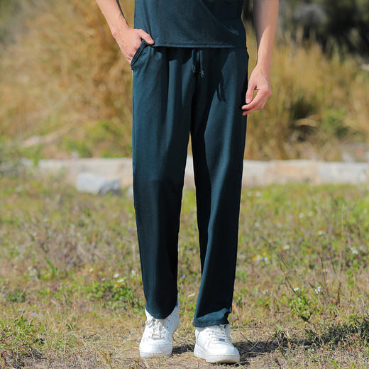 【冰丝速干】【新款DSK】大依优型大码冰丝裤松紧腰休闲运动裤直筒卫裤休闲裤加肥加大运动薄薄长裤胖子裤子夏季款 商品图3