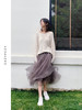 2024SS 云雾真丝欧根纱不规则半裙 商品缩略图1