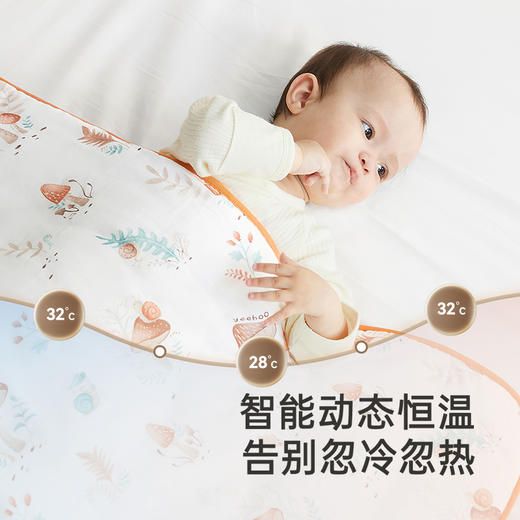 英氏婴儿包被春秋竹棉7A抗菌新生儿包被四季抱被新款抱毯 商品图2