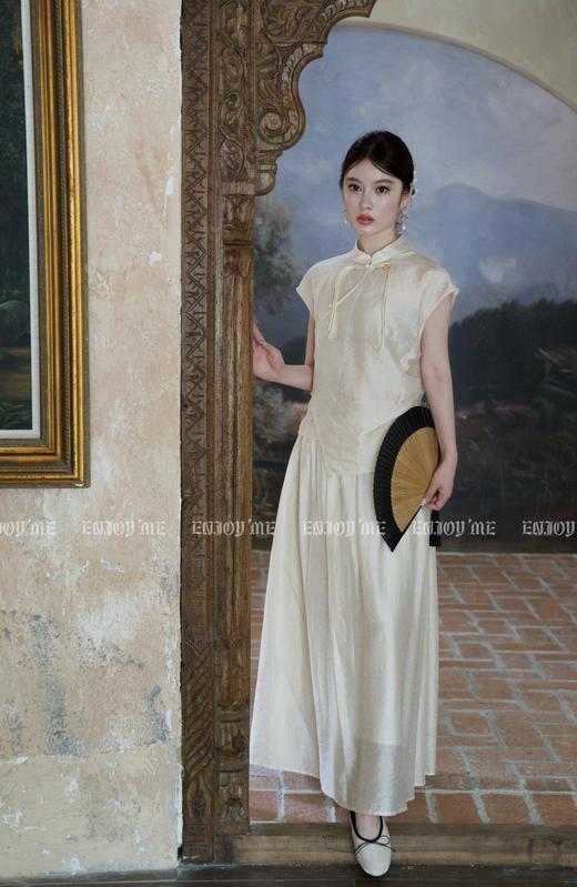 【门店同款】ENJOY夏季云敛-步步“升”花叙诗旗袍套装 158042884 商品图0