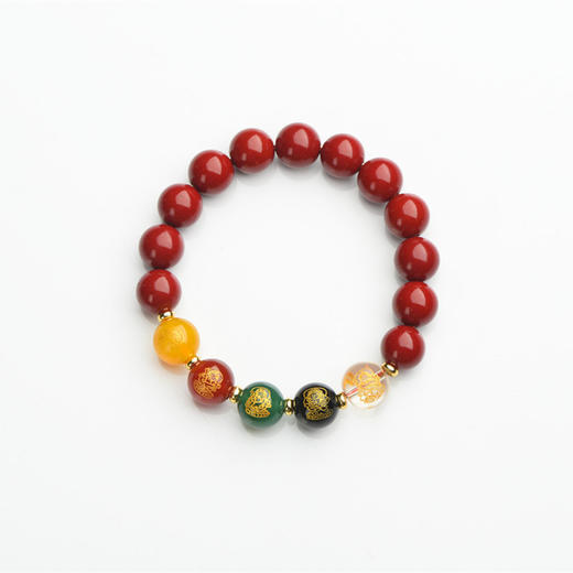 福气满满 | 财源滚滚 高含量朱砂+天然水晶玛瑙铜饰点缀独特设计 蕴含自然正能量男女款佩戴/摆件/饰品 商品图5