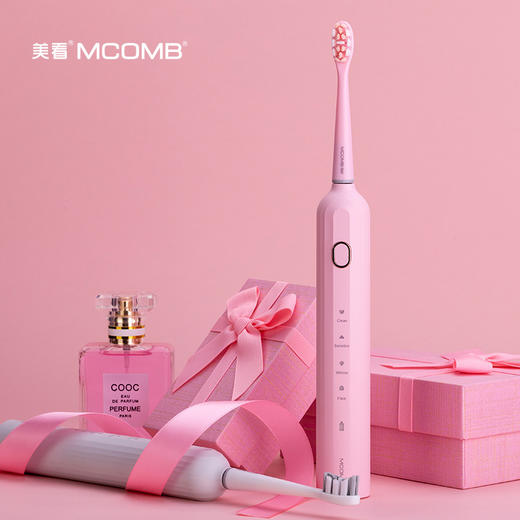 艺术生活 从“齿”开始【Mcomb/美看 罗马柱m2电动牙刷】IPX7级双重防水 情侣款软毛 成人款全自动充电式声波震动牙刷 商品图4