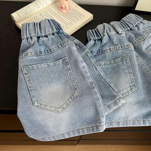【夏天的百搭单品39/条起】100-170码儿童夏季男女童破洞牛仔中裤聚 商品图7