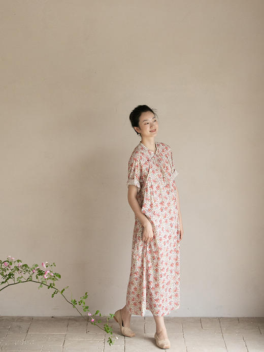 牧衣游原创小碎花炒色进口棉连衣裙-----徐凤絮 商品图2