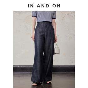 IN NAD ON 海港漫步 100%莱赛尔牛仔阔腿空气裤54401