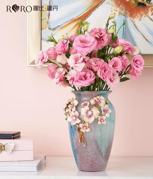 【彼达思】罗比罗丹锦上添花珐琅彩花瓶创意玄关插花摆件乔迁礼物 商品图1