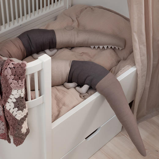 特价款-丹麦Sebra 鳄鱼抱枕 儿童抱枕 宝宝玩具 小朋友礼物-粉红色 190cm*12cm 商品图11