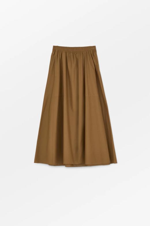 Mark Kenly Domino Tan 白色/赭黄色NANDA松紧腰棉质半裙 商品图12