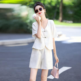 法式小香风套装，气质通勤时尚短裤两件套HR-CSYLA88