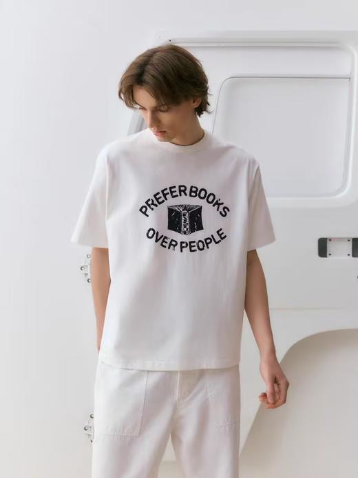 EviStub/E-4XDX119/复古水浆美式印花街头短袖T恤 商品图0