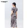 夏上新扎染水墨画修身柔软舒适连衣裙4242105 商品缩略图5
