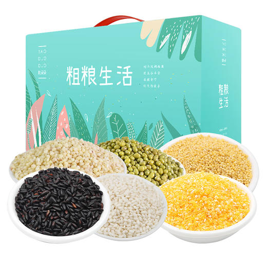 姚朵朵 粗粮生活黑米杂粮大礼包2400G家用营养送礼礼盒团 商品图1