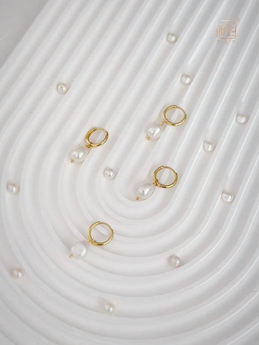 天然巴洛克珍珠三用款手作耳饰 商品图5