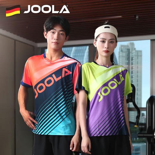 JOOLA优拉乒乓球服3205多巴胺乒乓球衣运动T恤短袖比赛服双色可选 商品图2