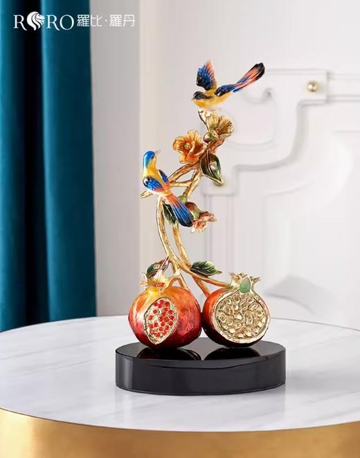 【彼达思】罗比罗丹喜乐多福摆件珐琅彩工艺客厅装饰摆件创意电视柜办公室摆件家居饰品 商品图1