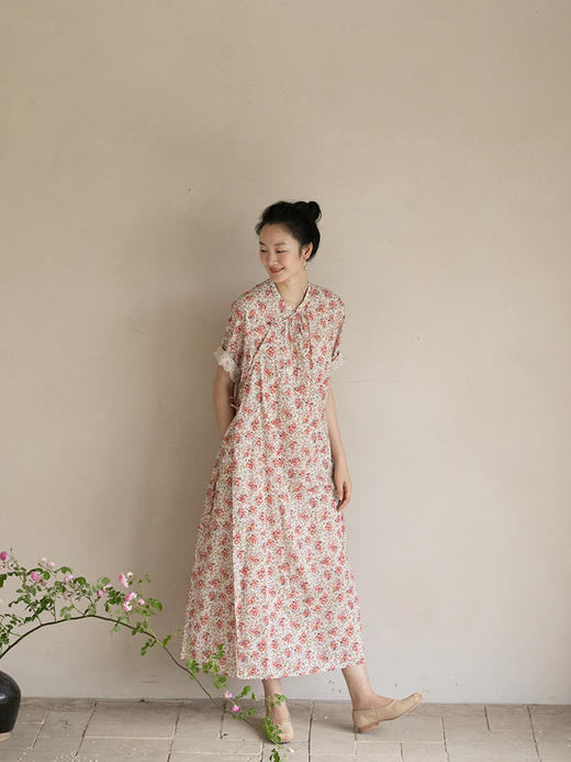 牧衣游原创小碎花炒色进口棉连衣裙-----徐凤絮 商品图1