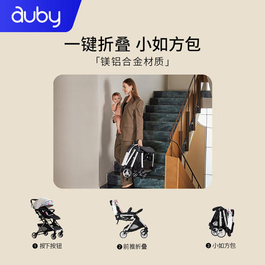 澳贝婴儿推车可坐可躺婴儿车轻便折叠新生儿减震高景观儿童手推车 商品图2
