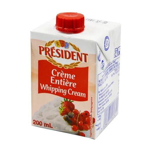 总统 超高温灭菌稀奶油 200ml 商品图0