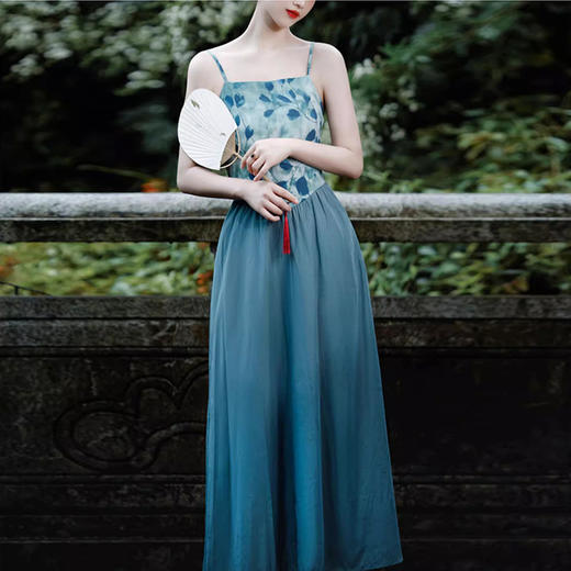 裁缝学苑AQ299新中式国风汉服吊带裙纸样小衫宋制两件套打版裁剪样板 商品图4