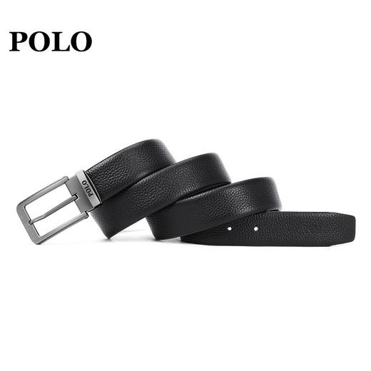  POLO 男士皮带商务休闲鳄鱼纹腰带双头层牛皮男裤带012251 商品图2
