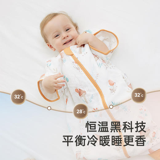 英氏【天竹纤维】婴儿睡袋四季睡袋男女防踢被7A抗菌分腿睡袋新款 商品图2
