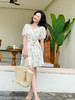 【百图lulu定制】【薄荷连衣裙】清新  法式围裹式 茶歇 短袖连衣裙 商品缩略图3