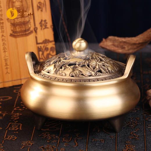 三足圆耳香炉 商品图0