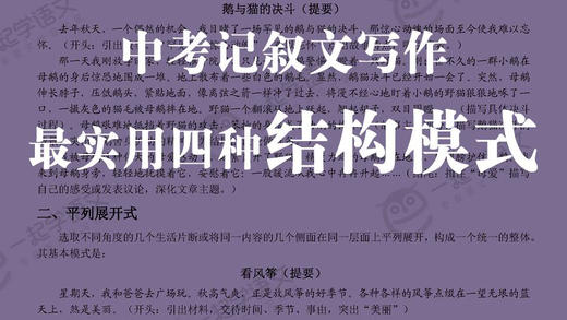 记叙文写作最实用的四种结构模式 商品图0