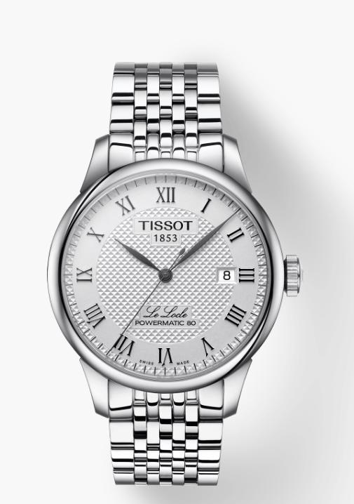 【时计廊】天梭表T006.407.11.033.00天梭力洛克系列钢带80机芯机械男表 商品图0