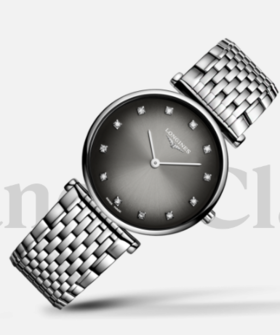 【时计廊】浪琴表L4.512.4.77.6(0.11.0335)浪琴表以其飞翼沙漏标志著称，其嘉岚系列（La Grande Classique de Longines）