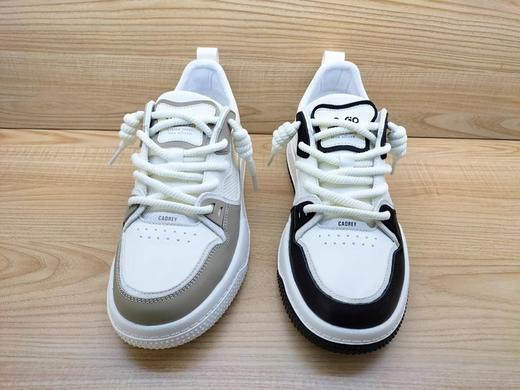 豪行13175129纯牛皮休闲板鞋男单鞋百搭正品小白潮鞋 商品图2