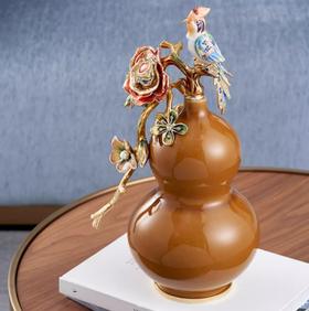 【彼达思】罗比罗丹平安福乐摆件创意葫芦玄关家居摆件珐琅彩工艺乔迁礼物