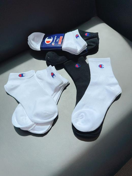 【秒杀】💰39.9到手6双💥【Champion中筒袜➕短袜】天花板颜值！舒适亲肤不臭脚  ⚠️官方旗舰店3双售价💰100➕，男女码都有~ 商品图0