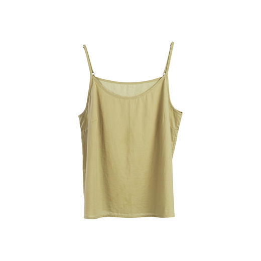 绽放385朵【甜茶系列·芝士咖啡】简约显瘦叠搭可调节纯棉吊带 商品图4