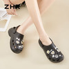 ZHR则则软底增高两穿洞洞鞋女2024新款厚底防滑包头休闲凉鞋女鞋 商品缩略图8