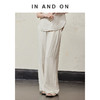 IN AND ON 晚风 竹纤维亚麻松紧腰阔腿空气裤54356 商品缩略图2