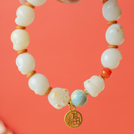 招财喵·炭烤菩提猫爪手串 商品图5