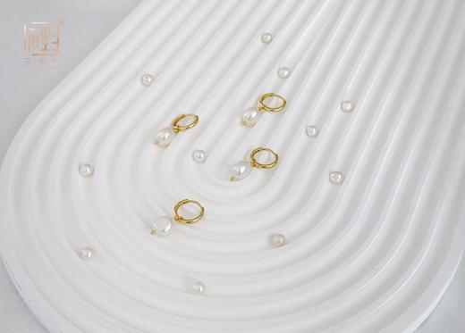 天然巴洛克珍珠三用款手作耳饰 商品图4
